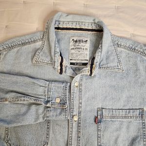 Levi Strauss X Large  Blue Jean Mens  Shirt